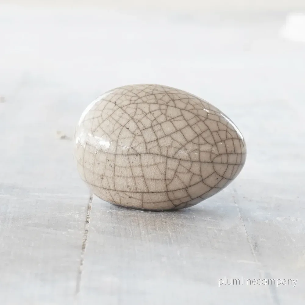 Raku ägg mini mini vit - Bild 2