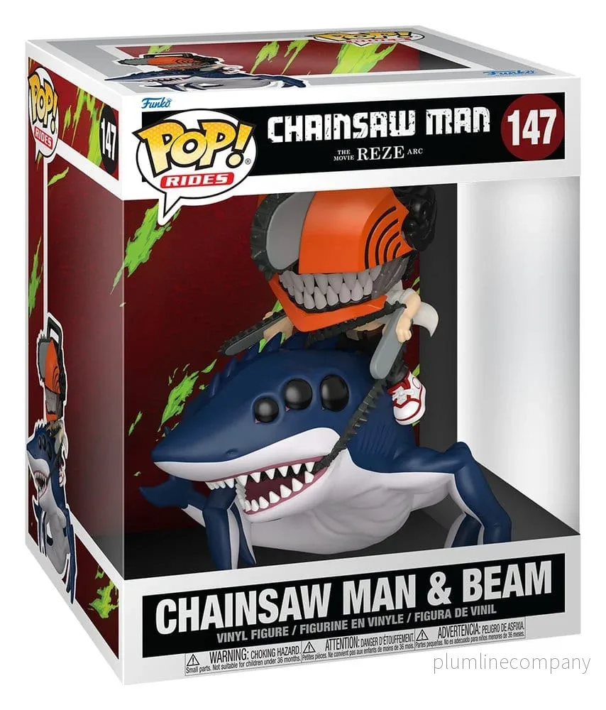 Chainsaw Man POP! Rides Deluxe Figur CSM & Beam 15 cm - Bild 3