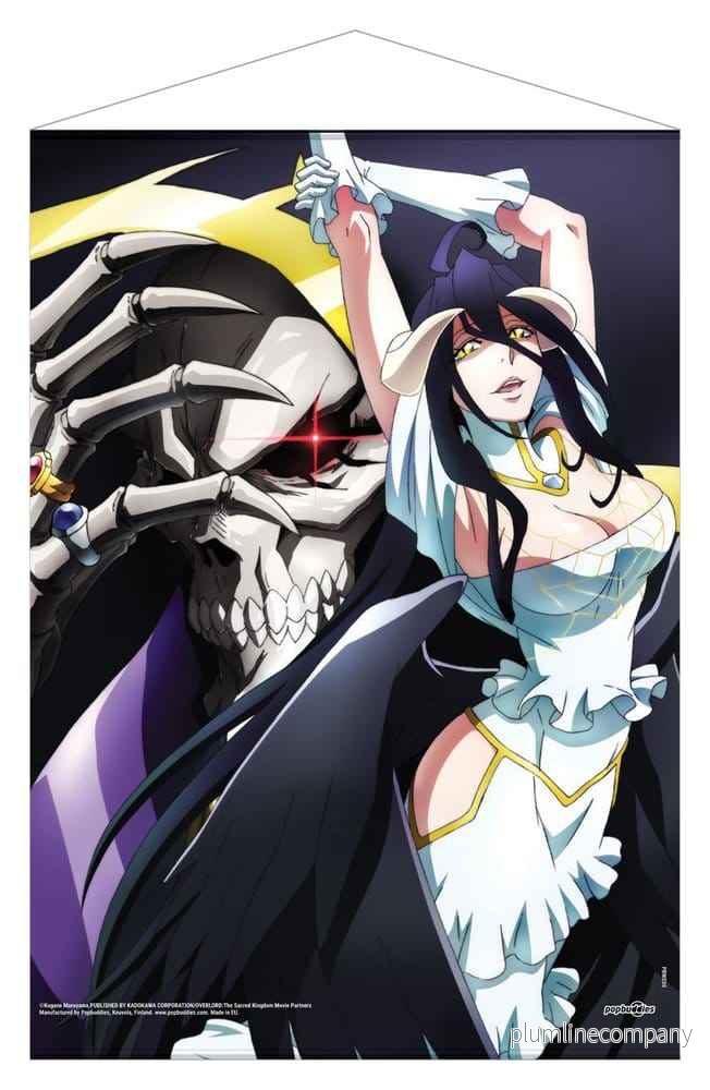 Overlord Väggscroll Ainz Ooal Gown & Albedo 50 x 70 cm - Bild 2