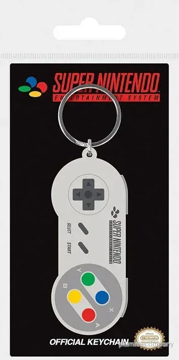 Nintendo Rubber Nyckelring SNES Controller 6 cm Nintendo Rubber Nyckelring SNES Controller 6 cm