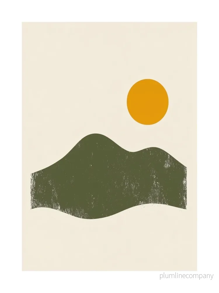 Serene Minimalist Landscape Poster