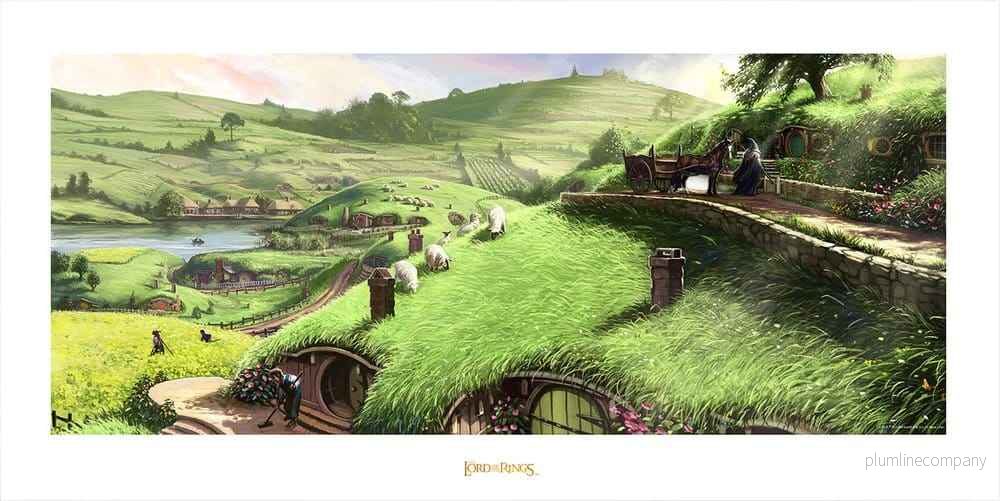 Lord of the Rings konsttryck Störaren av freden 59 x 30 cm Lord of the Rings konsttryck Störaren av freden 59 x 30 cm