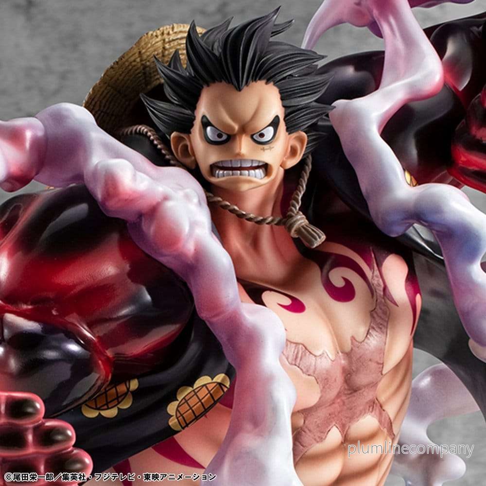 One Piece Portrait.Of.Pirates SA-Maximum PVC-figur Monkey D. Luffy Gear 4 Bounce-Man 10th Limited Ver. 30 cm - Bild 2