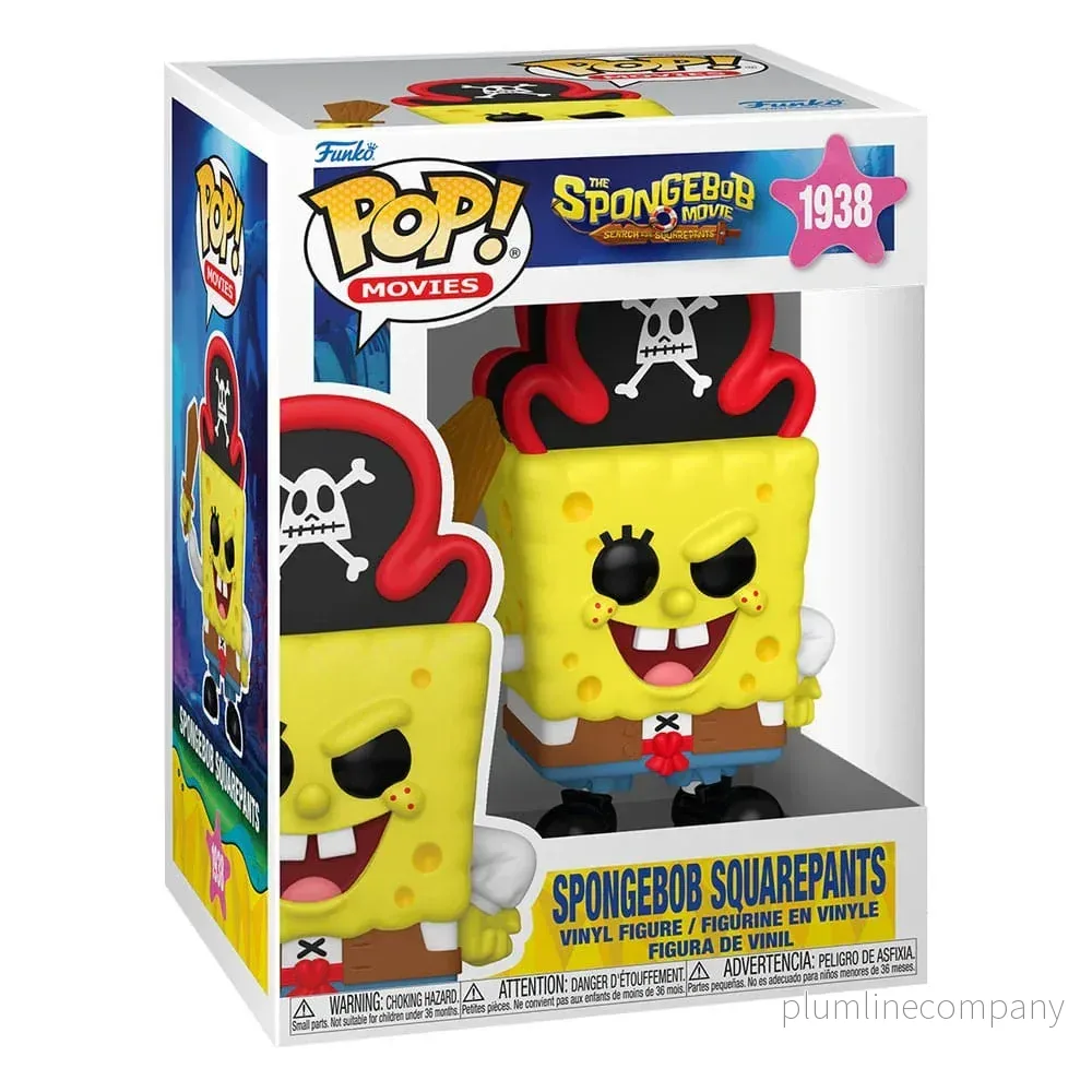 Svampbob POP! Figur SquarePants (Pirate) 9 cm - Bild 3