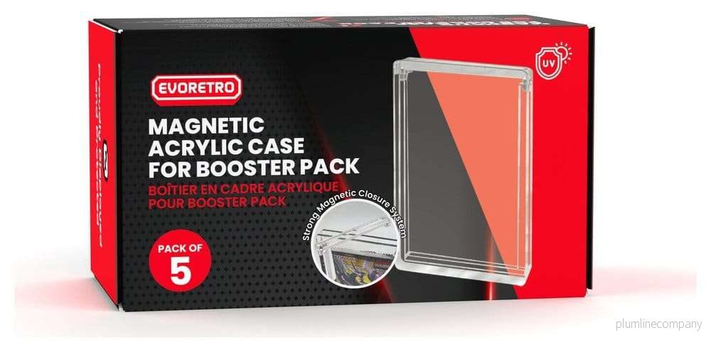 Evoretro Akryl Display Case 5-Pack för Booster Packs Evoretro Akryl Display Case 5-Pack för Booster Packs