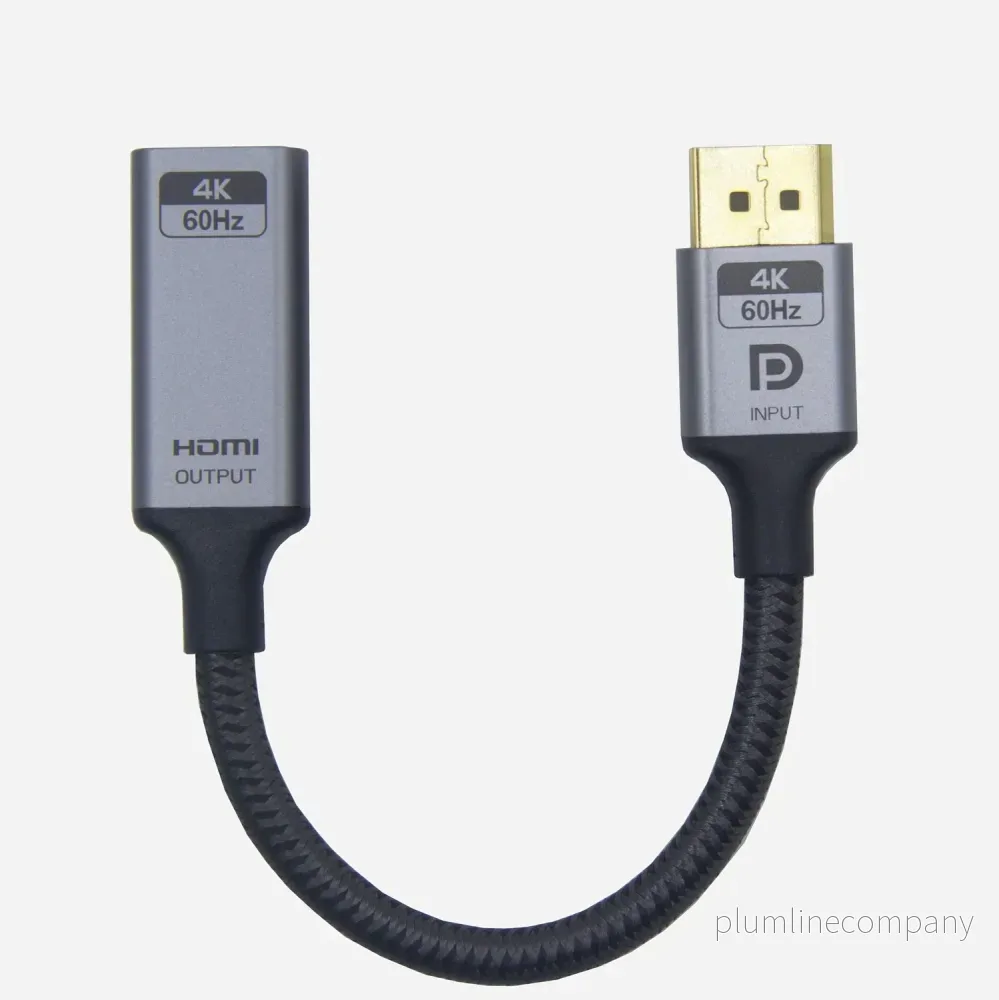 NÖRDIC 20cm Displayport till HDMI 4K60Hz Dynamic HDR 18Gbps NÖRDIC 20cm Displayport till HDMI 4K60Hz Dynamic HDR 18Gbps