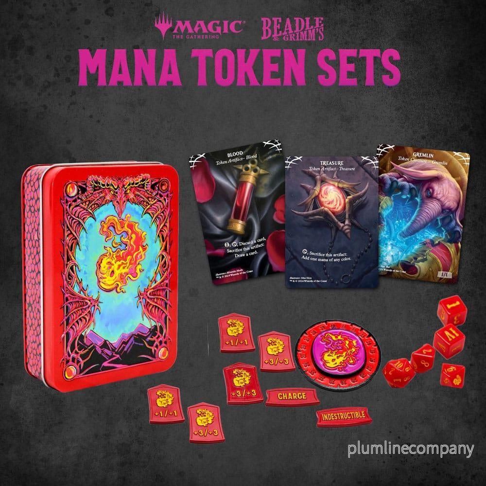 Magic: The Gathering Tärningar och Token Pack - Röd Mana - Bild 2