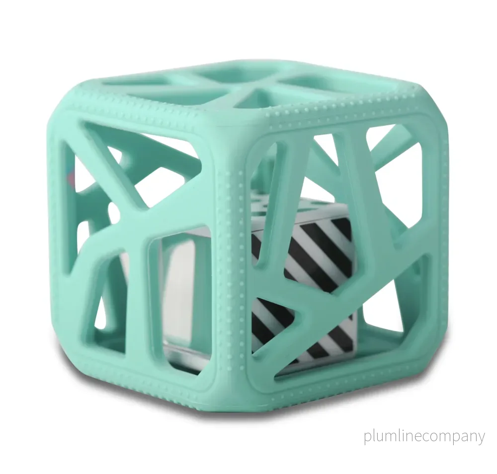 Chew Cube Mint & Peachy Pink