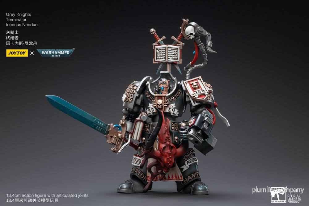 Warhammer 40k Actionfigur 1/18 Grey Knights Terminator Incanus Neodan 13 cm - Bild 2