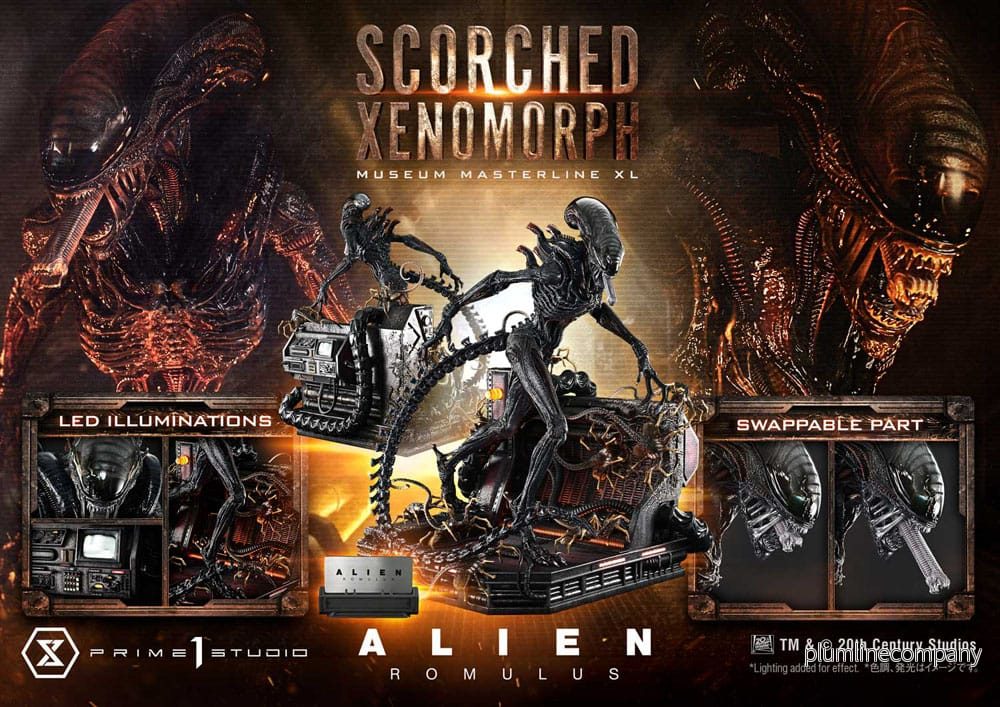 Alien: Romulus Museum Masterline XL Statue 1/3 Scorched Xenomorph 98 cm - Bild 3