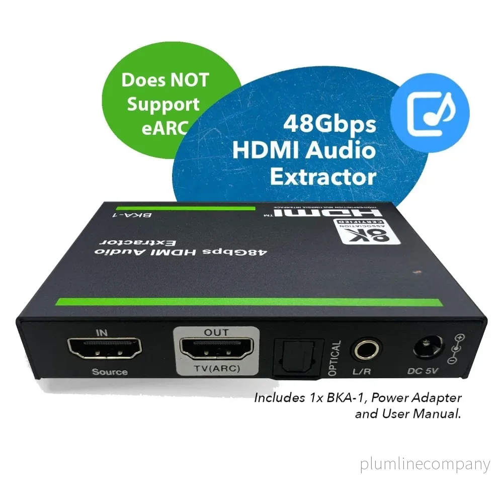 NÖRDIC 8K HDMI 2.1 ARC Extractor - SPDIF + 3.5mm extrahering, HDMI CEC Dolby Digital/DTS, Atmos, Dolby Vision, HDR10+ - Bild 3