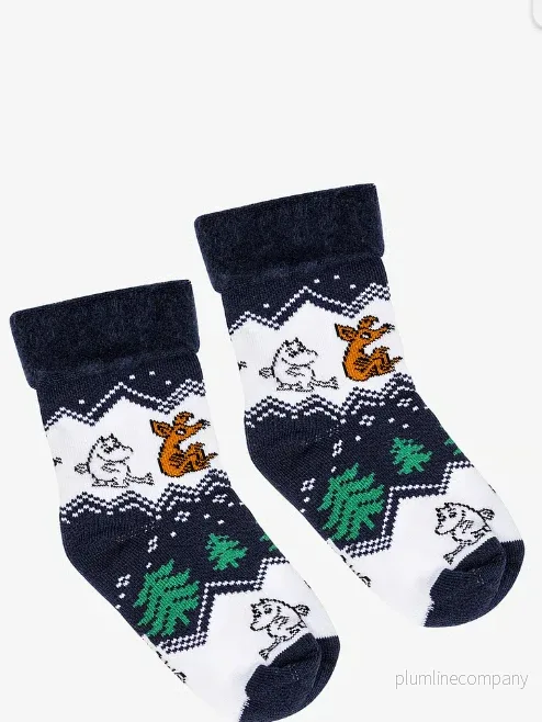 SISTA EXEMPLARET - Martinex - Moomin - Socka - Blå- Storlek 27/30 - Bild 2