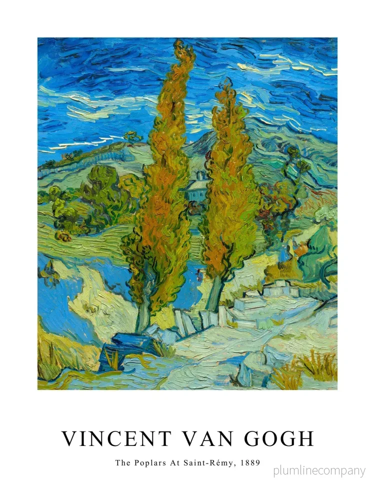 The Poplars At Saint-Rémy Poster