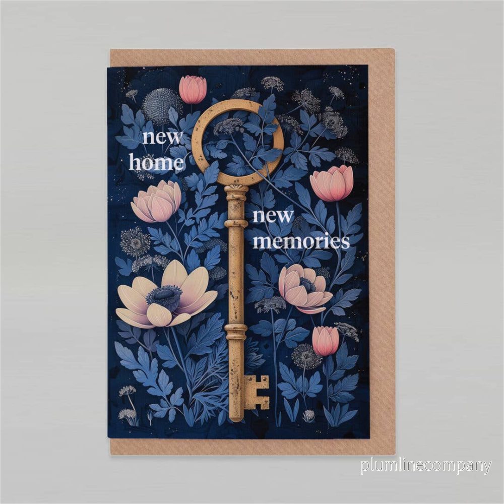 Botanopia - gifts , decor and cards for plant lovers - Ny bostad, nya minnen | Inflyttningskort | Nytt hus-kort: Kraft paper