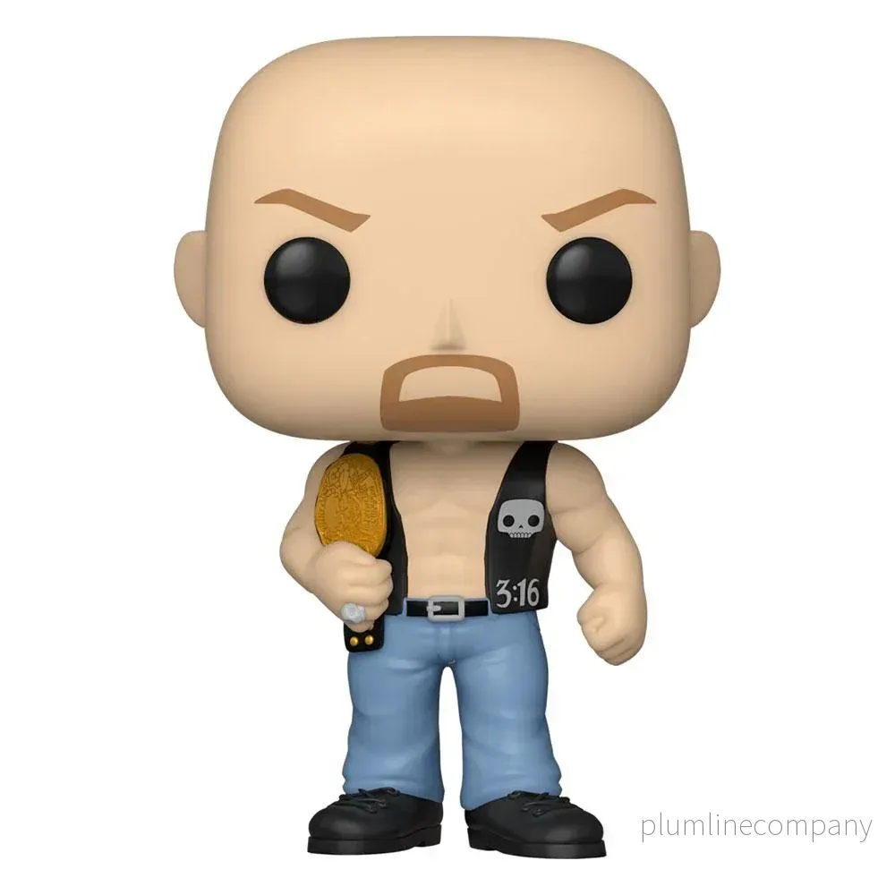 WWE POP! Vinyl Figur SC Steve Austin med Bälte - 9 cm - Bild 2
