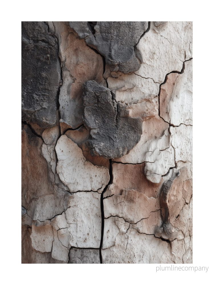 Earthy Bark Layers Poster
