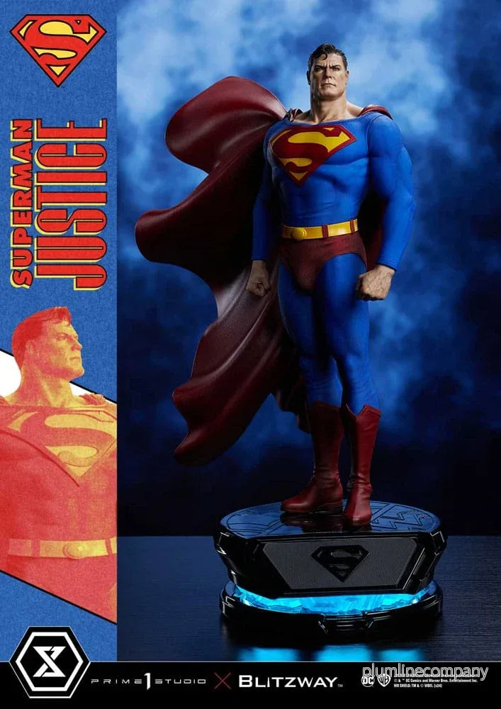 DC Comics Premium Masterline Series Staty 1/4 Superman Justice Comics 57 cm