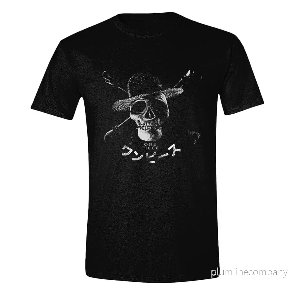 One Piece Live Action T-Shirt Greyscale Skull - Bild 2