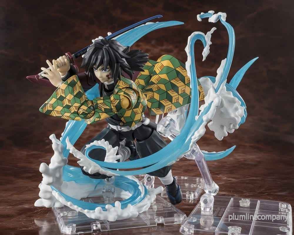 Demon Slayer: Kimetsu no Yaiba S.H. Figuarts Tilläggsset för Tillbehör med Tanjiro Kamado och Giyu Tomioka Vattenandningsalternativ - Bild 3