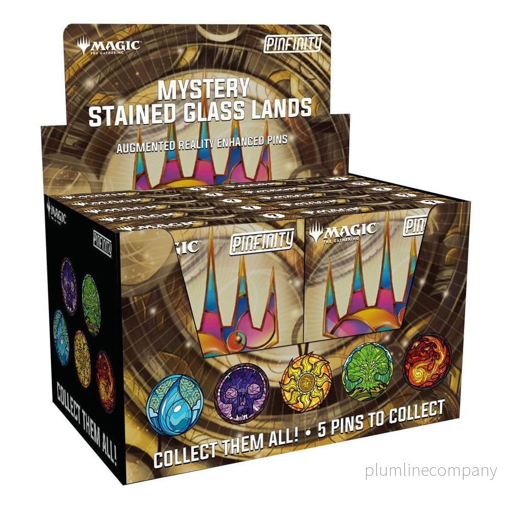 Magic: The Gathering Pins Blind Box Mystery Stained Glass Lands Assortment (10) - Bild 2