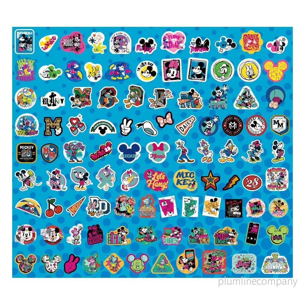 Mickey & Friends Klistermärkesset 100 Stycken Assortiment