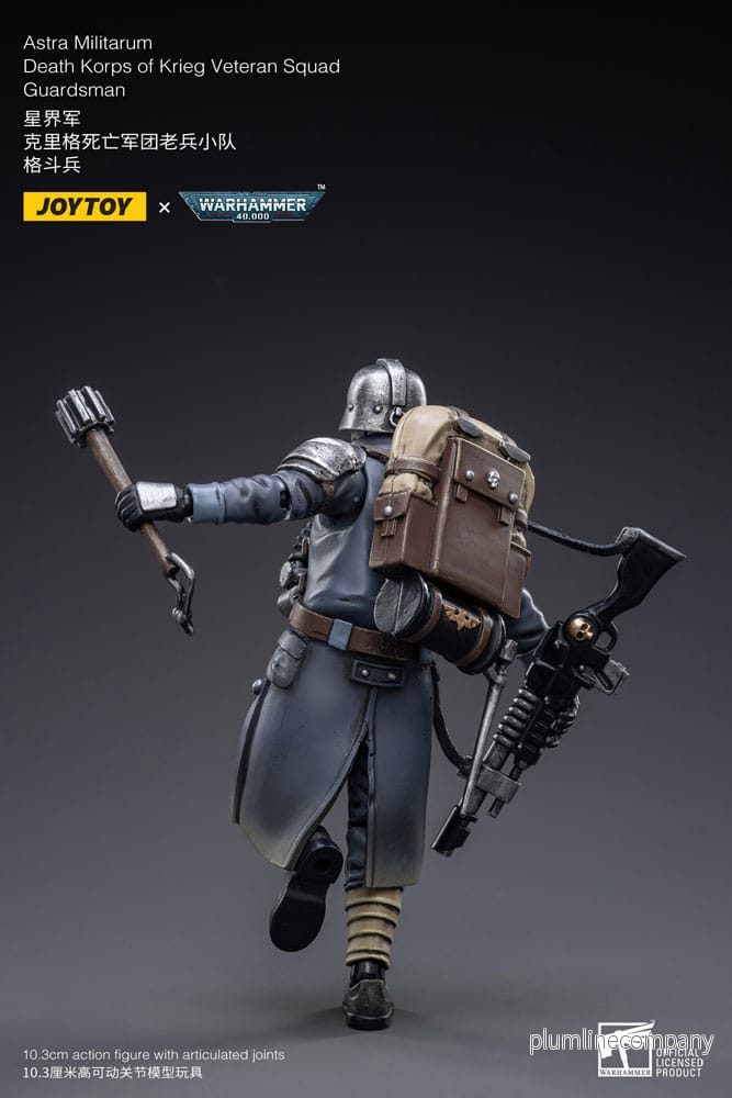 Warhammer 40k Action Figur 1/18 Astra Militarum Death Korps of Krieg Veteran Squad Guardsman 11 cm - Bild 3