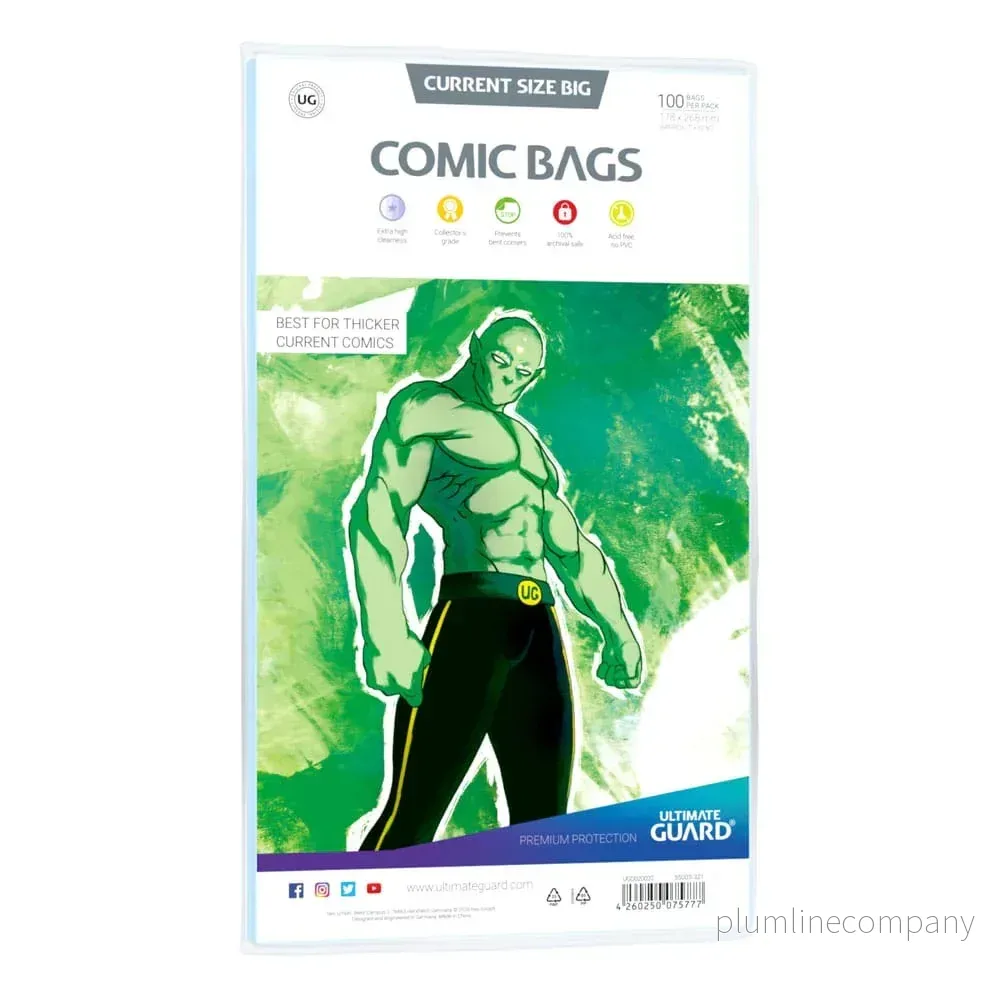 Ultimate Guard Comic Bags Standard (100) - Skydd för Ditt Samlarvärde - Bild 2