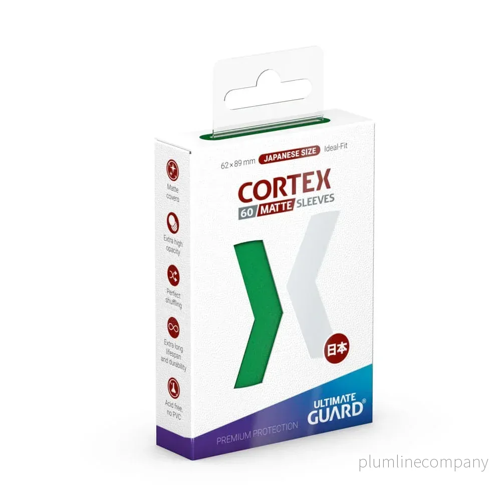 Ultimate Guard Cortex Sleeves Matte Japansk Storlek (60) - Grön - Bild 2