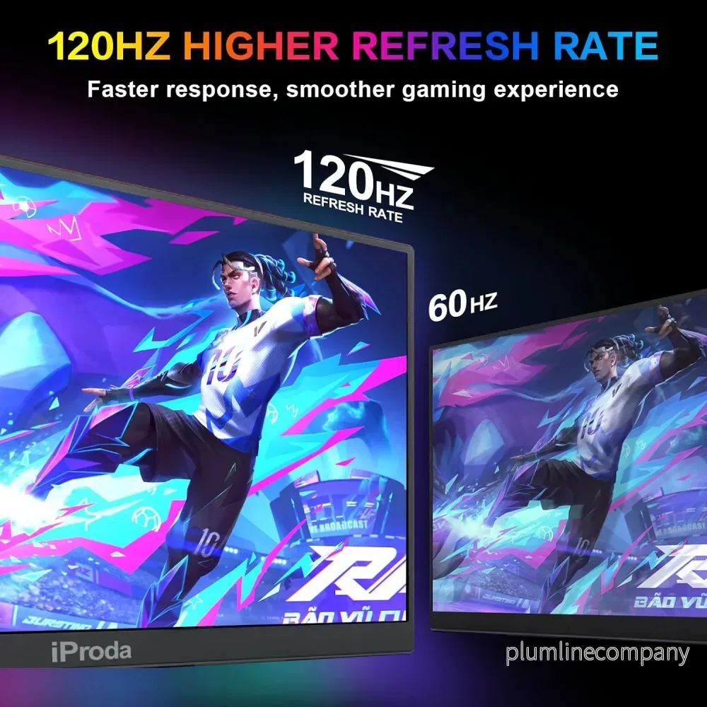 Portable Monitor 18.5 Inch 1080P 120Hz with Built-in Stand - Bild 3