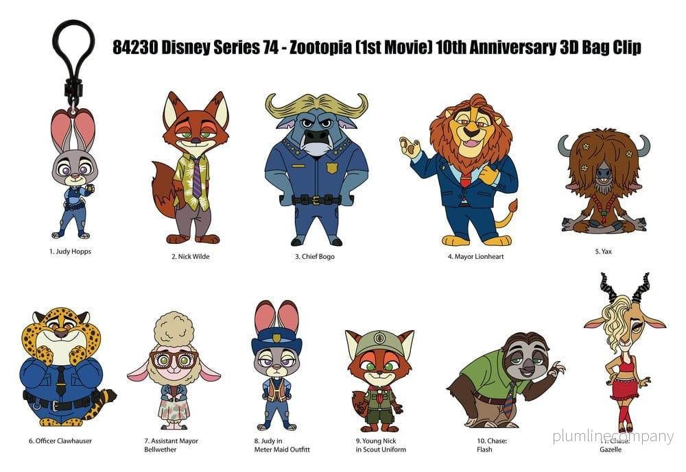 Zootopia 3D Skumväska Clips Serie 73 Display (24) - Bild 3