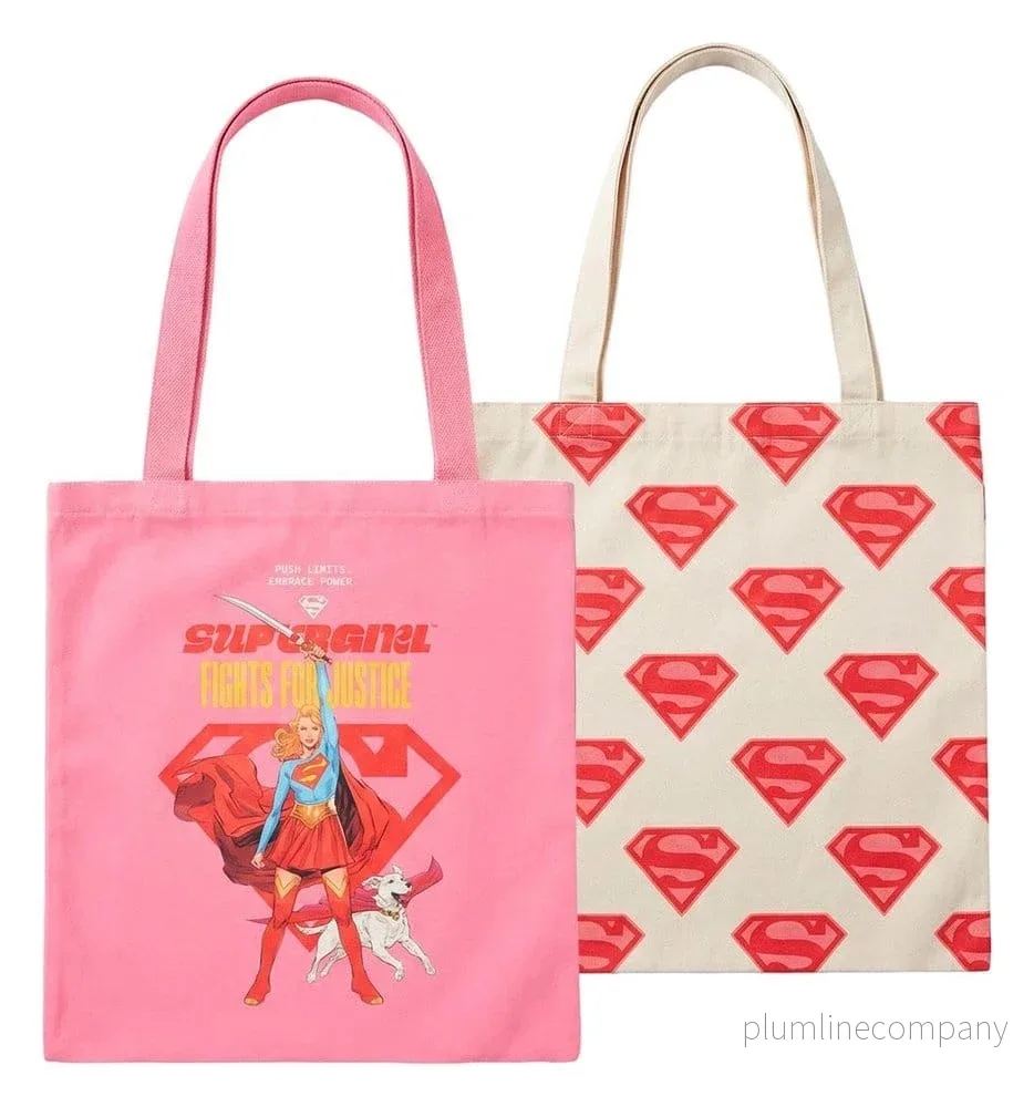 DC Comics Shoppingkassar 2-pack med Superman och Supergirl DC Comics Shoppingkassar 2-pack med Superman och Supergirl
