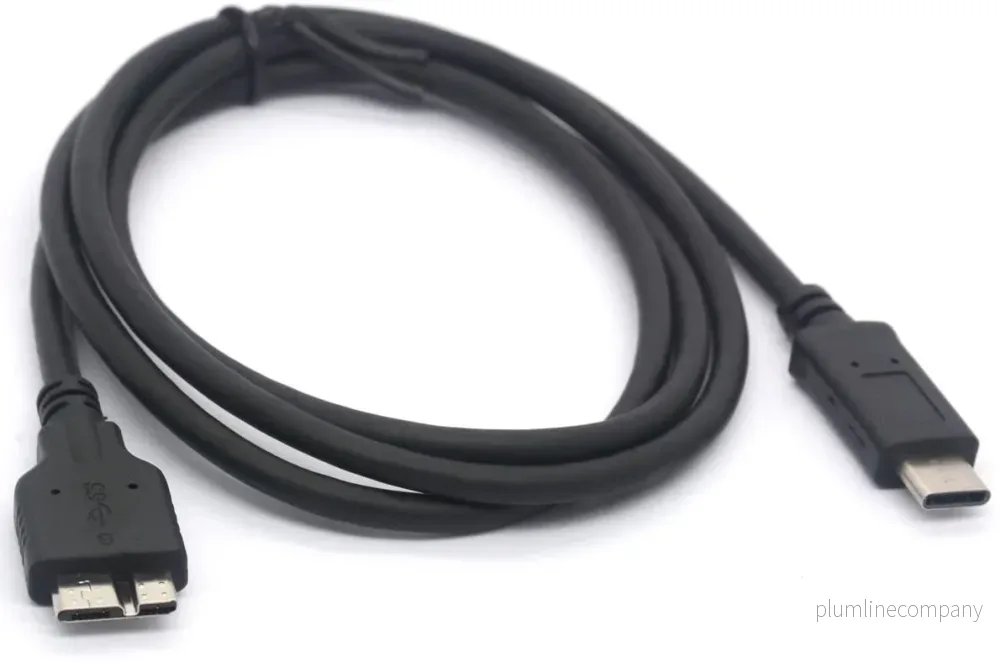 NÖRDIC USB C till USB Micro B kabel 2m, 3.2 Gen 1 för extern hårddisk NÖRDIC USB C till USB Micro B kabel 2m, 3.2 Gen 1 för extern hårddisk