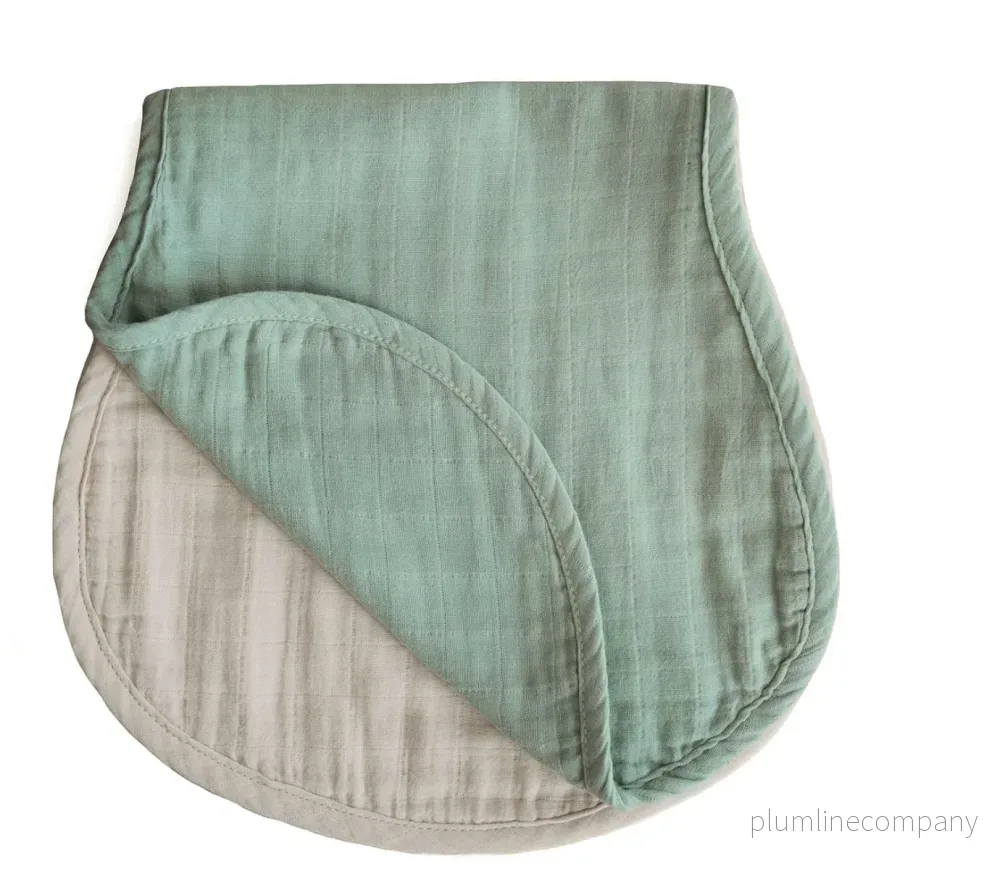 Mushie Organic Cotton Burp Cloth 2-Pack Mushie Organic Cotton Burp Cloth 2-Pack