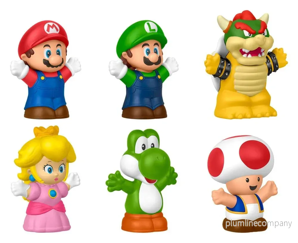 Min Mario Little People Samlar Mini Figur 6-Pack 7 cm - Bild 3