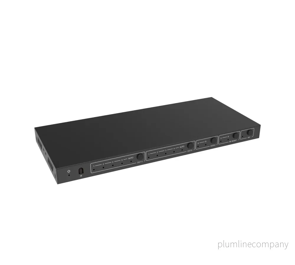 NÖRDIC 4K HDMI 2.0 Matrix 4x2 switch med Extractor Toslink & Stereo EDID HDR Dolby ARC - Bild 2
