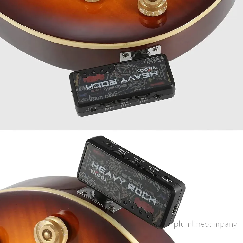 NÖRDIC Mini Gitarr-förstärkare, kompakt bärbar hörlursförstärkare och förstärkare för elgitarr - Bild 3