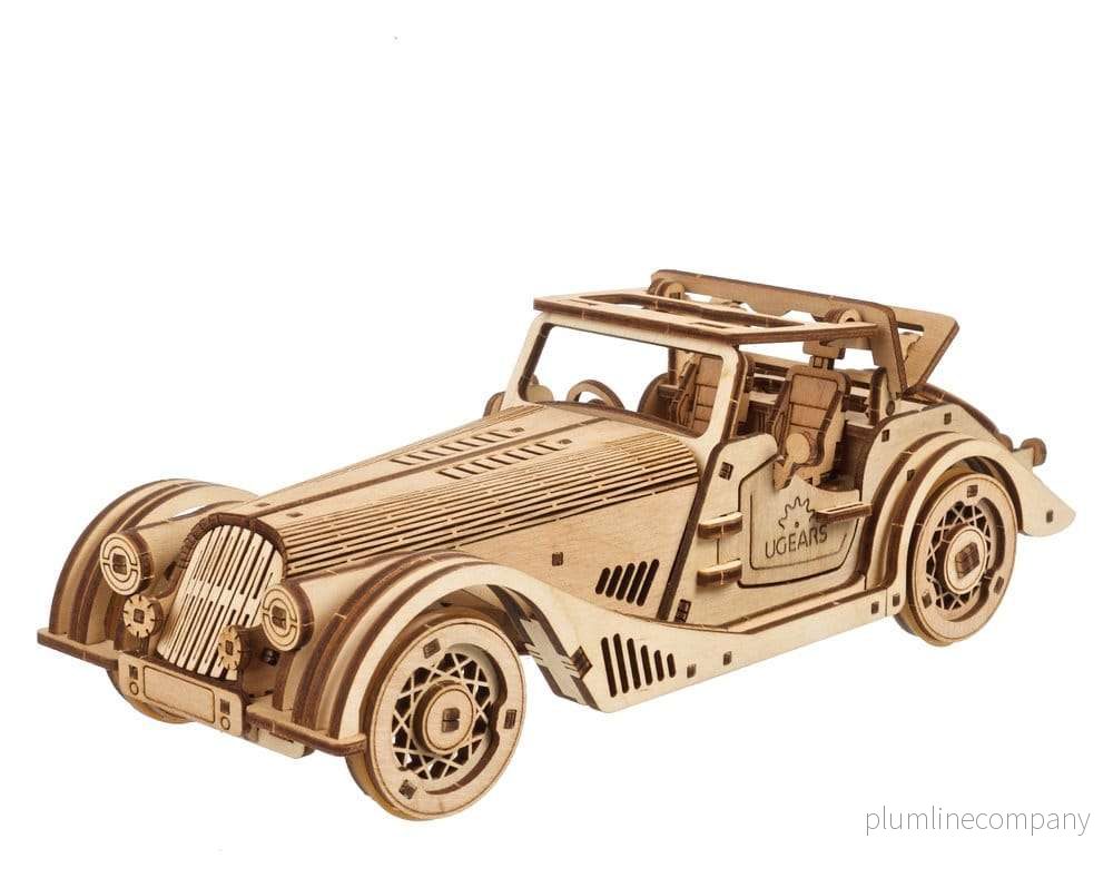 Ugears 3D-träpussel Sports Car Rapid Mouse Ugears 3D-träpussel Sports Car Rapid Mouse