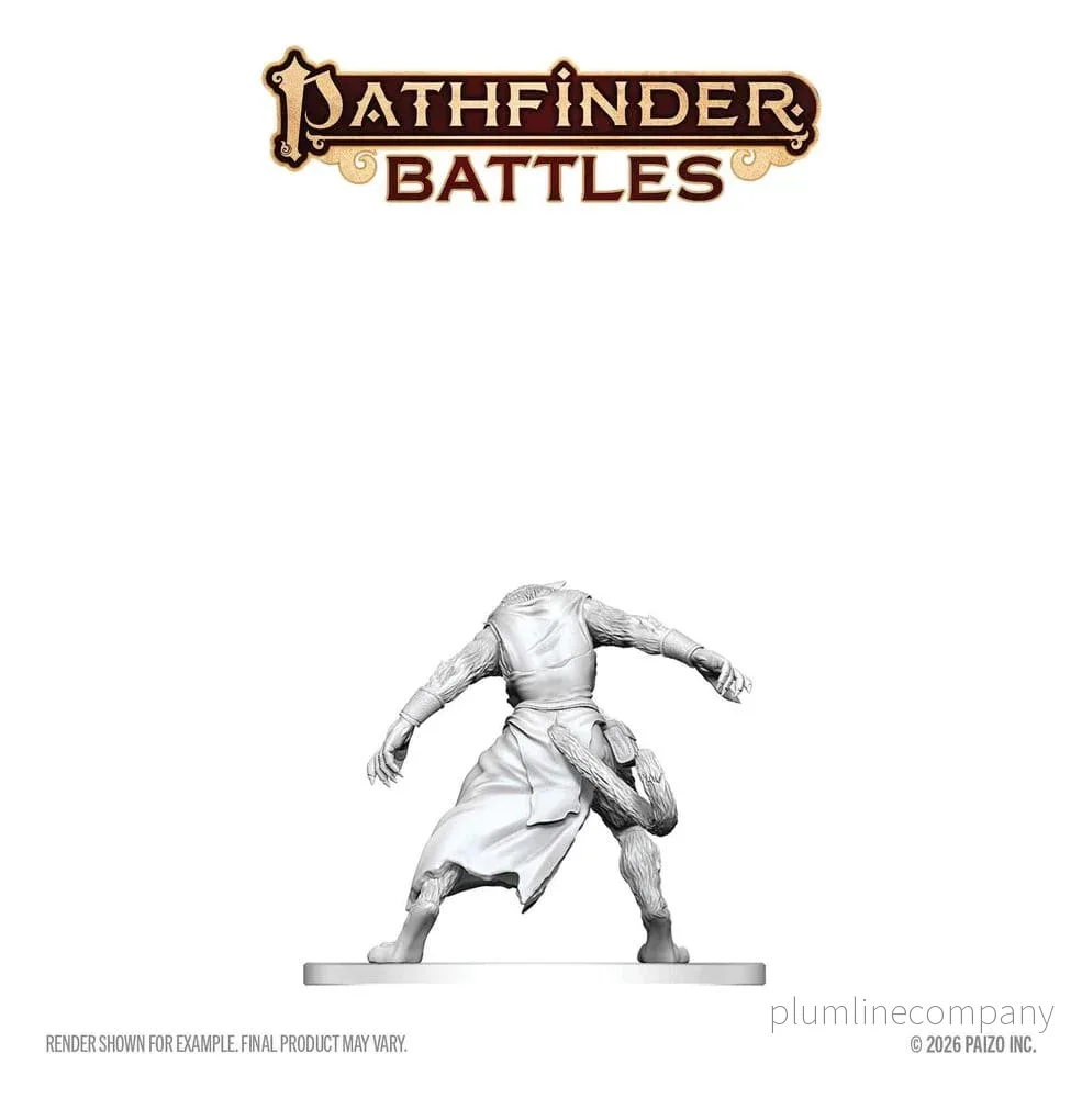 Pathfinder Battles Deep Cuts Omålade Miniatyr Weretiger 13 cm - Bild 2