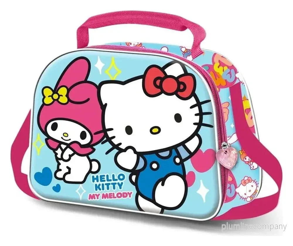 Sanrio 3D Lunch Bag Hello Kitty Friendship Blå