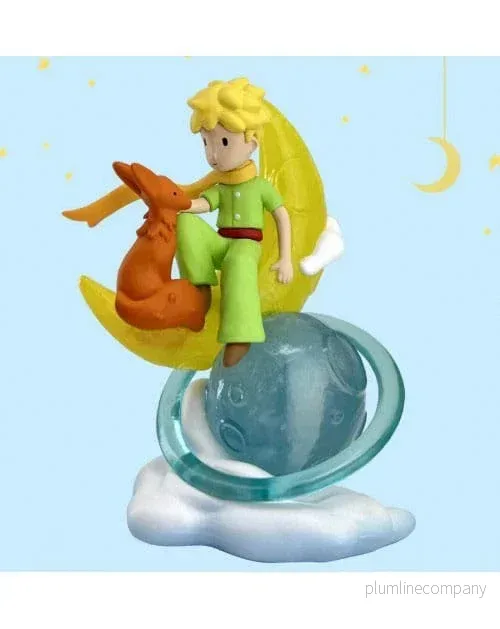 Den Lilla Prinsen Figur: Lilla Prinsen & Räv på Månen 8 cm Den Lilla Prinsen Figur: Lilla Prinsen & Räv på Månen 8 cm