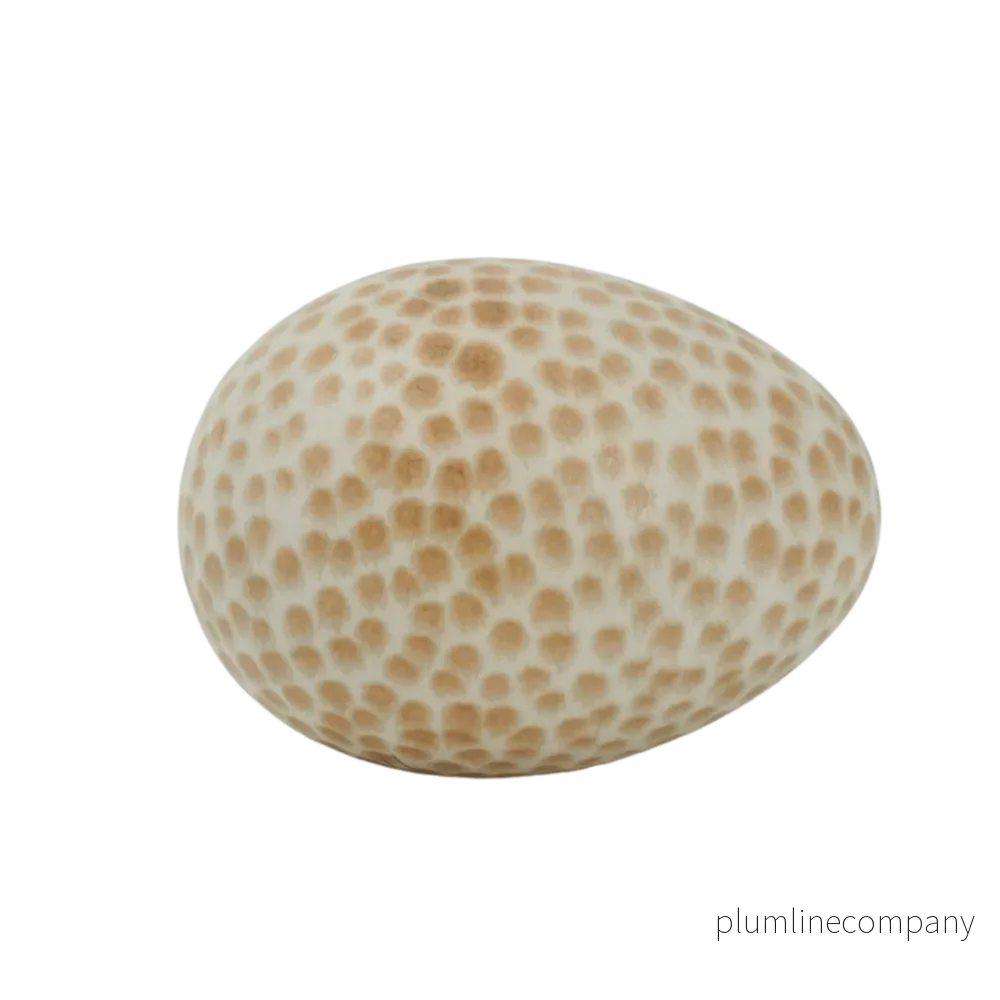 Ägg mini mini Prick Vit/karamell Ägg mini mini Prick Vit/karamell