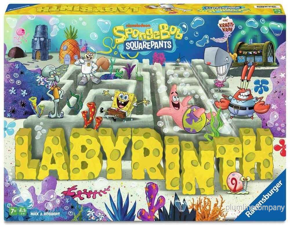 Svampbob Labyrint – Det klassiska skjutspelsspelet med Svampbob-karaktärer för 2-4 spelare från 7 år Svampbob Labyrint – Det klassiska skjutspelsspelet med Svampbob-karaktärer för 2-4 spelare från 7 år