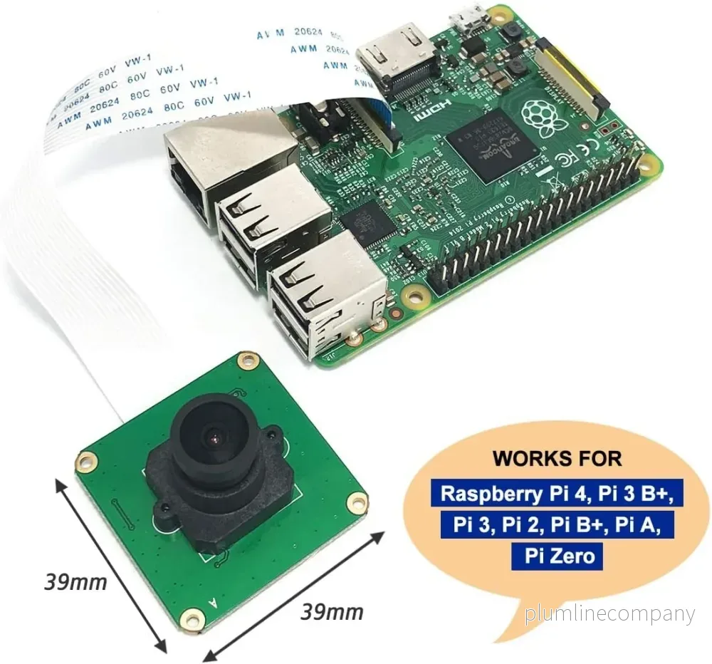 RPI vidvinkelkamera OV5647 för Raspberry Pi 3 B+, Pi 3, Pi 2, Pi B+, Pi A och Pi Zero - Bild 3