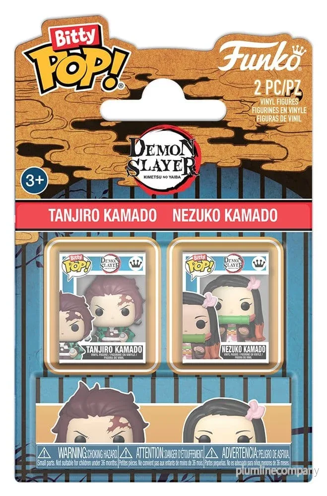 Demon Slayer: Kimetsu no Yaiba Bitty POP! Figurer 2-Pack Tanjiro & Nezuko 2 cm Demon Slayer: Kimetsu no Yaiba Bitty POP! Figurer 2-Pack Tanjiro & Nezuko 2 cm