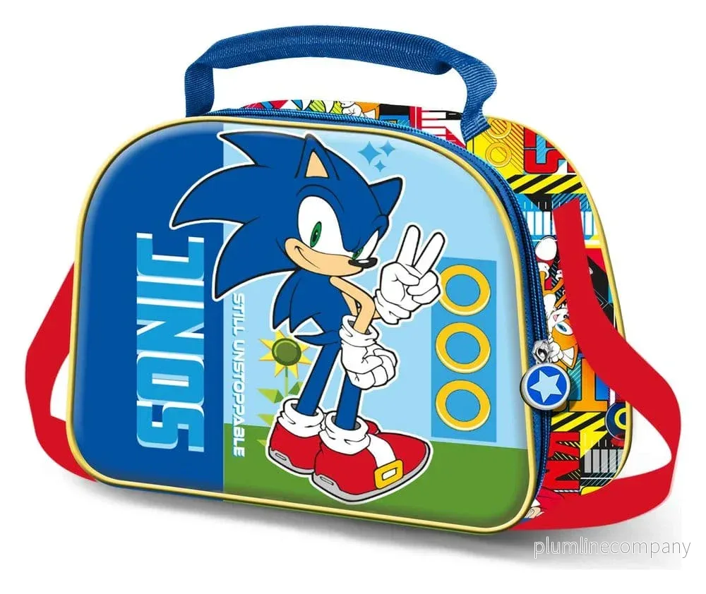 Sonic – The Hedgehog 3D Lunch Bag SEGA Ostopplig Blå