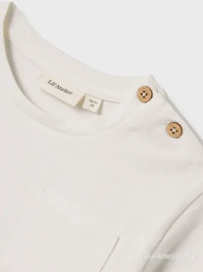Lil' Atelier MINI LOOSE FIT T-SHIRT - Coconut Milk - Bild 3