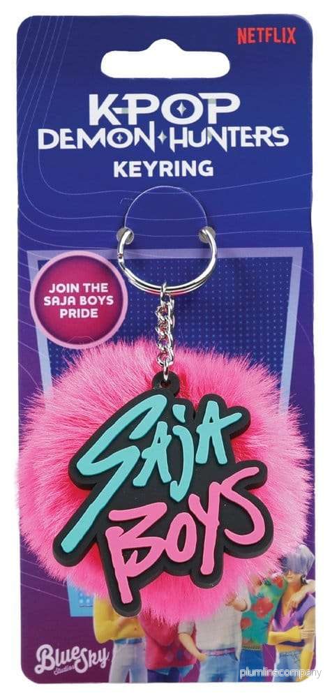KPop Demon Hunters Pom Pom-nyckelring Saja Boys KPop Demon Hunters Pom Pom-nyckelring Saja Boys