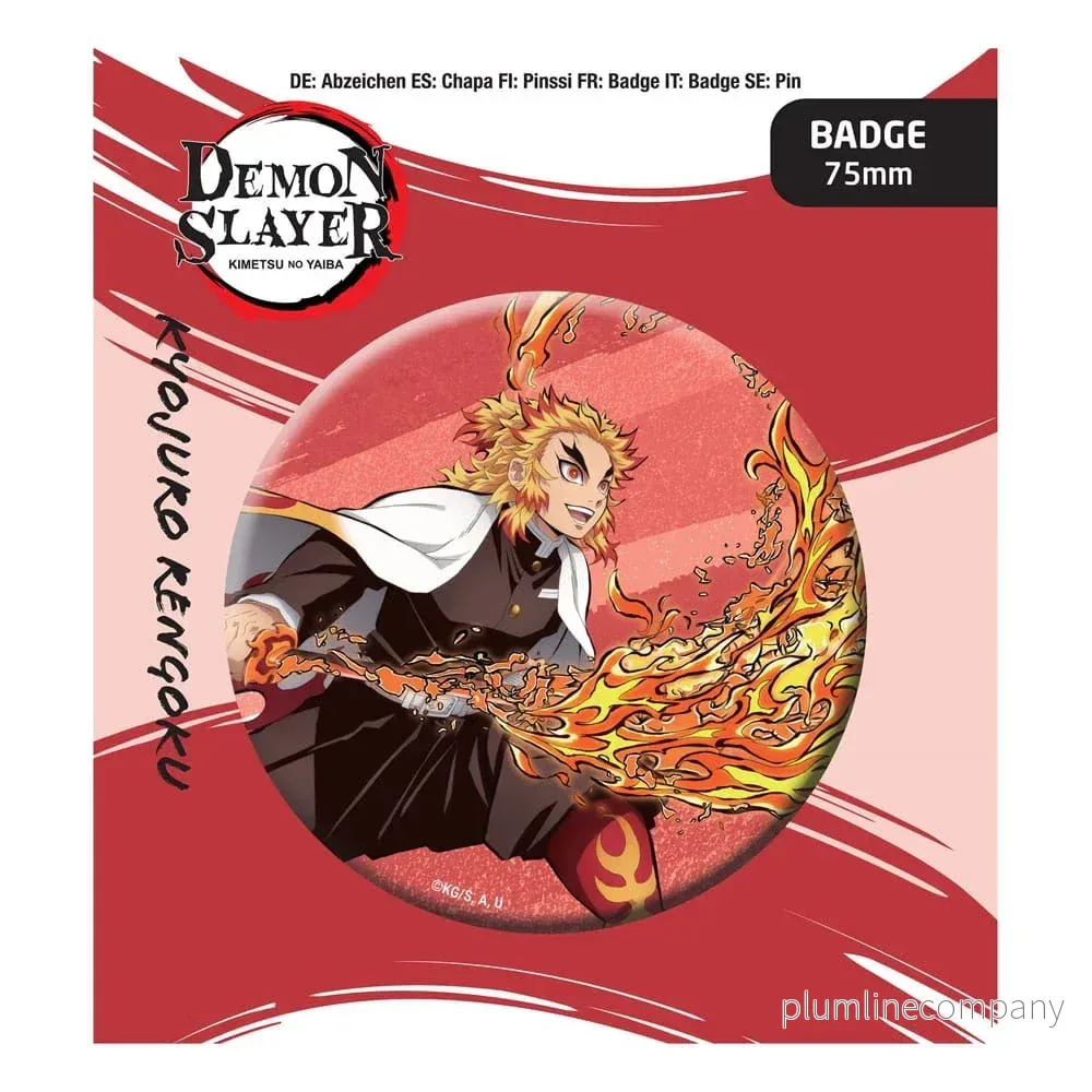Demon Slayer: Kimetsu no Yaiba Kyojuro Rengoku Pin Badge Demon Slayer: Kimetsu no Yaiba Kyojuro Rengoku Pin Badge