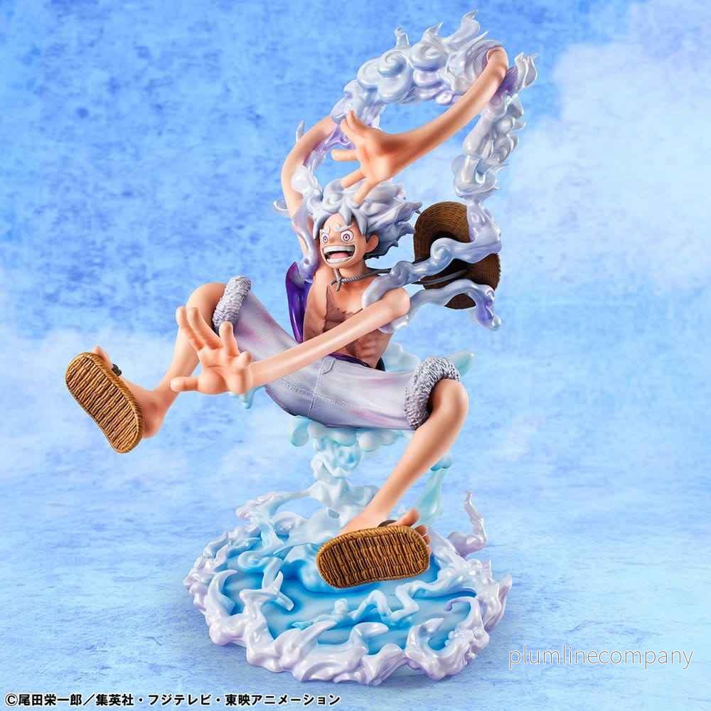 One Piece Portrait.Of.Pirates PVC-figur ”Evolutionära Historien” Monkey D. Luffy ”Gear Fifth” 26 cm