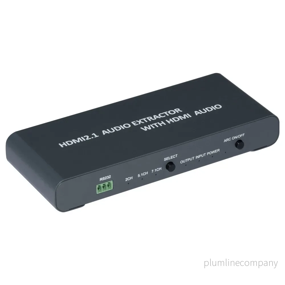 NÖRDIC 1 till 2 HDMI 2.1 extractor med HDMI Audio SPDIF Stereo Dolby Atmos, DTS Master - Bild 2